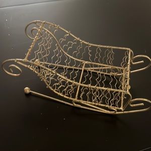 Vintage Metal Sleigh Christmas Decor